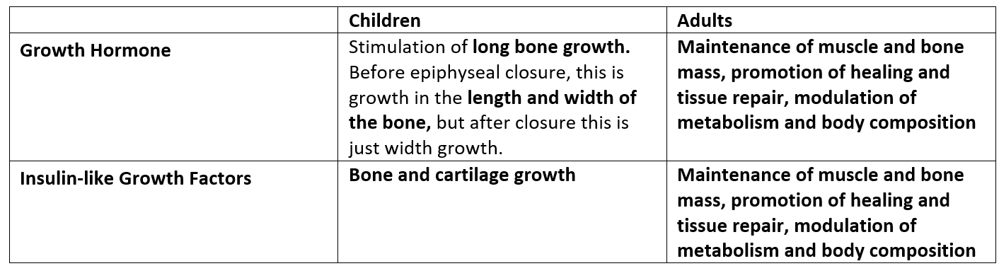 Effects of Growth Hormone SimpleMed