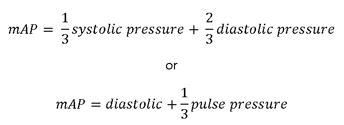 Mean Arterial Pressure Equations SimpleMed